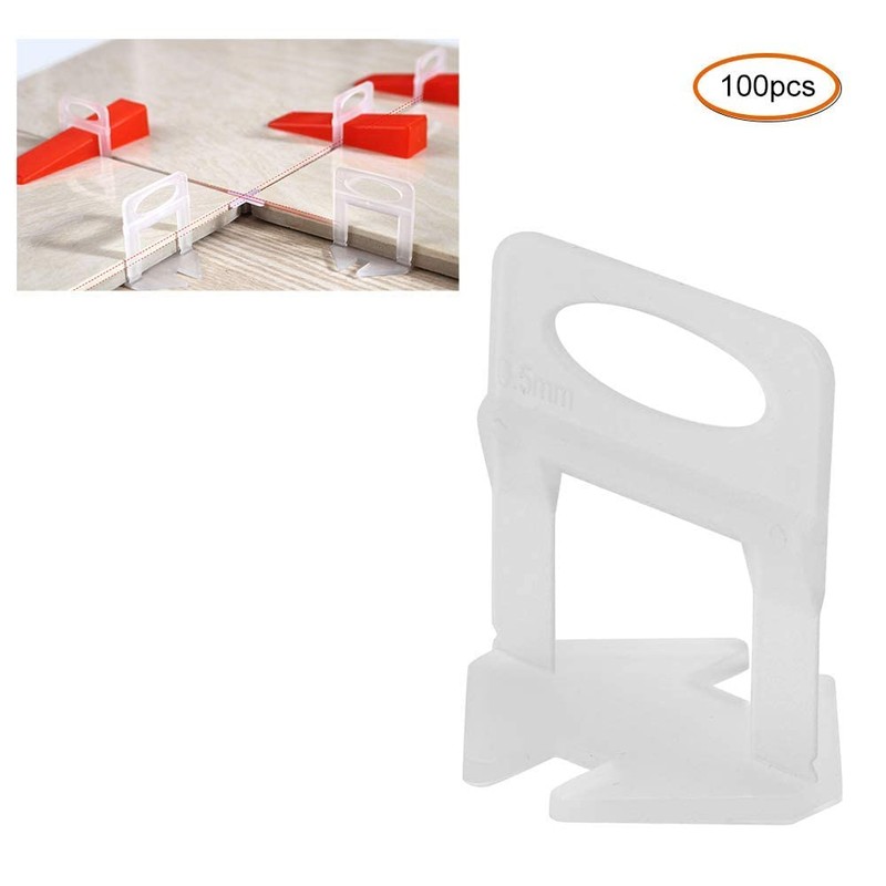 100Pcs Tile Leveling System Clips DIY Tiles Leveler Spacer Tile