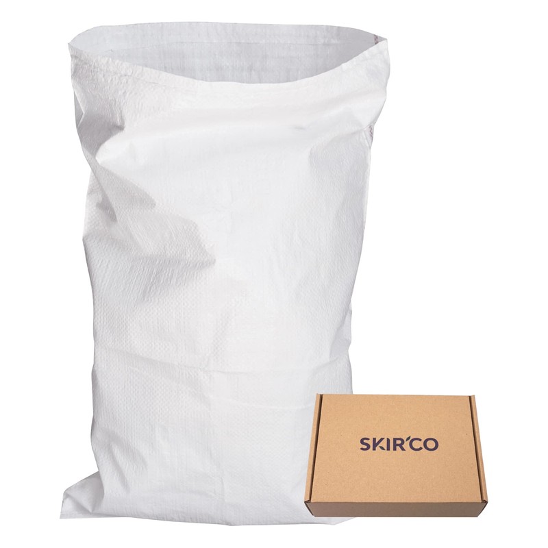 SKIR'CO (Pack of 5) White PP Woven Sacks 50 x