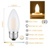E26 Candelabra Light Bulbs Frosted Chandelier Light Bulbs 25watt Equivalent