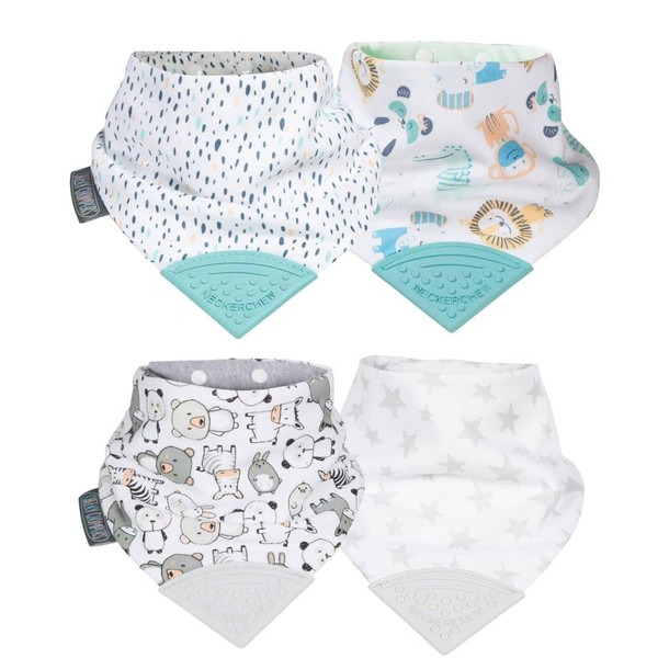 Cheeky Chompers Teething Bibs | 2 months+ Reversible Bandana Bib