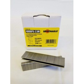 1/4-Inch Narrow Crown 3/4-Inch Leg 18-Gauge St Spotnails 4806PS Stainless Steel
