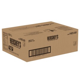 HERSHEY'S KISSES Milk Chocolate Mini Candy, Unwrapped, Gluten Free, 25 lb Bulk Box