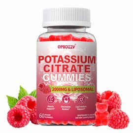 Potassium Citrate Gummies 2000mg, Liposomal High Potency Electrolyte Gummy