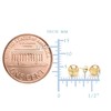 10K Yellow Gold Ball Stud Earrings, 6mm