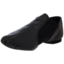 Capezio Women's E Series Jazz Slip-on Shoe, Black, 6.5 Wide