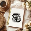 THDSE Minimalist Motivational Journaling Notebooks, Think Outside The Box Spiral