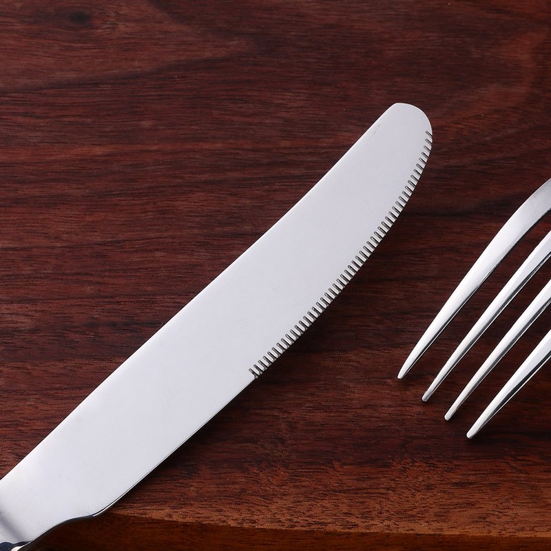 Bisda Silverware Set, 20 Piece Premium 18/8 Stainless Steel Hammered