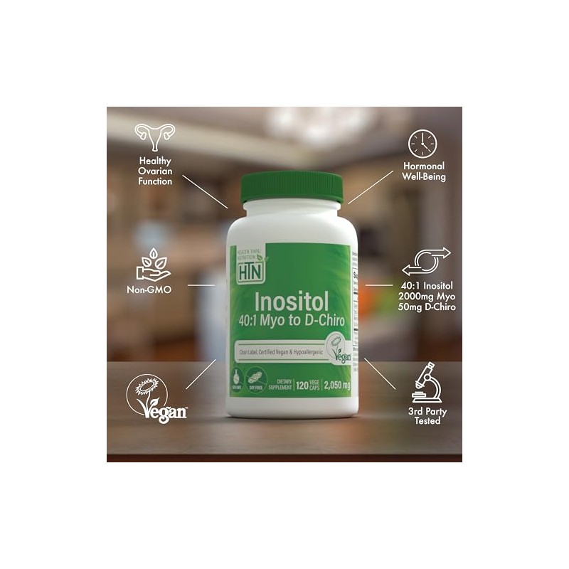Health Thru Nutrition Inositol Myo Chiro 120 Capsulas