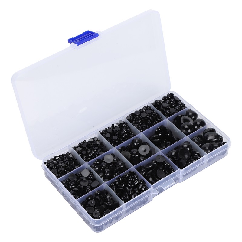 2575Pcs Plastic Eyes and Noses Pack Safety DIY Craft Kit