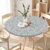 uwdfnwuif Elastic Round Tablecloth Washable Fitted Table Cover for Indoor