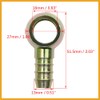 Partuto 12mm ID Hose Barb 16mm Banjo Fitting Adapter for