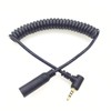 hanaiette 2.5mm Coiled Extension Cable;MMNNE 2.5mm Male to Female Spring