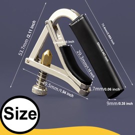 WINGO WINGO Guitar Capo for Acoustic and Electric Guitars with 5 Picks for Free, Black.