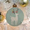 GRAPHICS & MORE Deer and Flowers Wood Christmas Tree Holiday