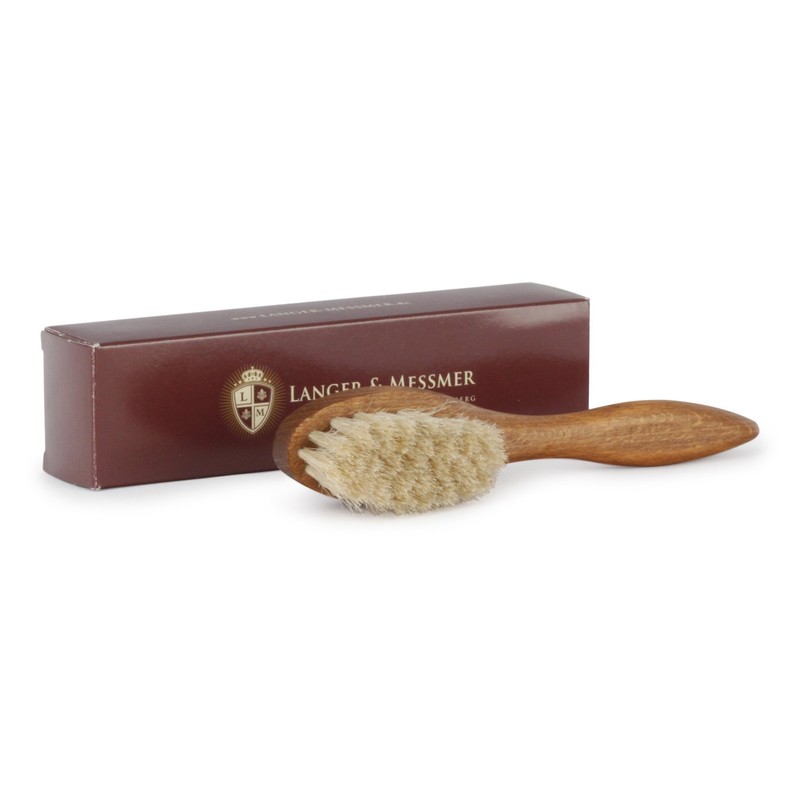 Langer & Messmer Shoe Brush Made Of Clear Horse Hair