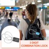 PATIKIL 3 Digit Cable Combination Lock, 2 Pcs Cable Lock