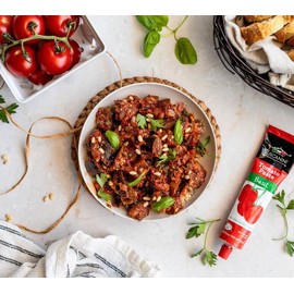 Tuscanini Organic Tomato Paste Tube 4.6oz (3 Pack) | Double Concentrated 100% Italian Tomatoes, All Natural, NON-GMO, Kosher