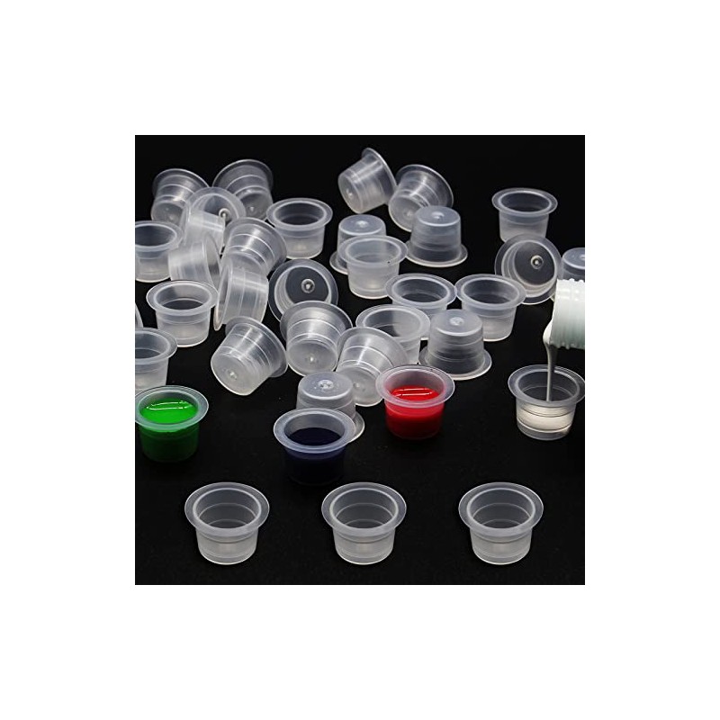 Tattoo Ink Caps - 300 Medium Ink Cups Container Tattoo