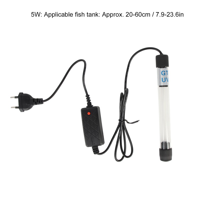 Aquarium Submersible Clean Light UV Sterilizer Green Algae Clean Lamp