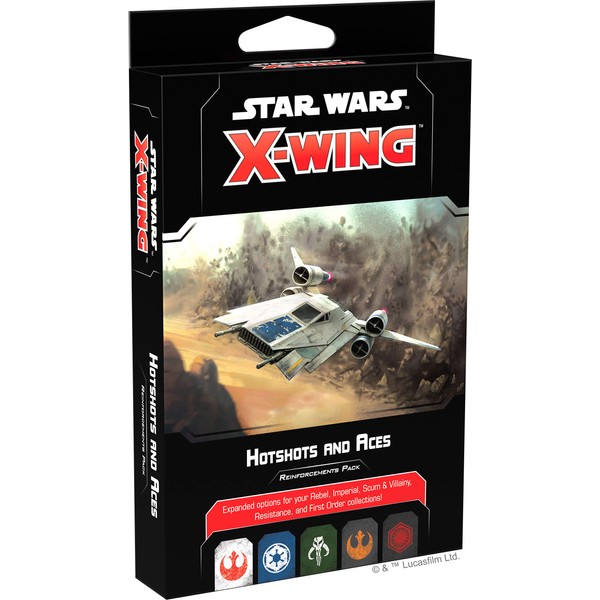Fantasy Flight Games - Star Wars X-Wing Second Edition: Neutral: Hotshots and Aces Reinforcement Pack - Miniature Game