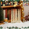 Nimiko Flameless Taper Candles with Star Lights, Remote Control, and