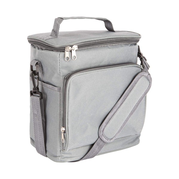 Nicola Spring Grey Insulated Cooler Picnic Lunch Bag Soft Sided