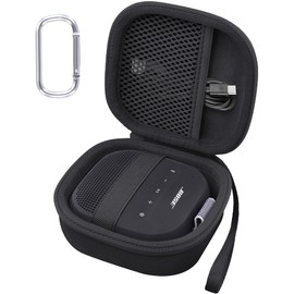 Aenllosi for Bose New SoundLink Micro Portable Bluetooth Speaker 2nd Gen Hard Carrying Travel Case, Case Only, Black