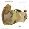 AOUTACC Airsoft Protective Gear Set, Half Face Mesh Masks with