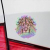 Holographic Decal Stickers of Ethnic Lion Premium Waterproof Vinyl Decal