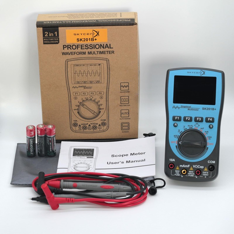 SK201B+ Intelligent Graphical Digital Oscilloscope Multimeter 2 in 1 SKYCENX