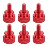 sourcing map 6Pcs M4x0.7mm Aluminum Thumb Screws, 12x18mm(ODxH) Computer Case