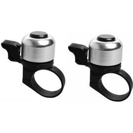 FAMEX RIDE® Bike Bell, Bicycle Bells for Adults and Kids, Bicycle Bell with Loud and Crisp Clear Sound for Road and Mountain Bike Ring Bell, ebike, 2 X pcs