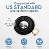 Bathroom Sink Hair Catcher for Pop-Up Drain – SinkRing 1.57"