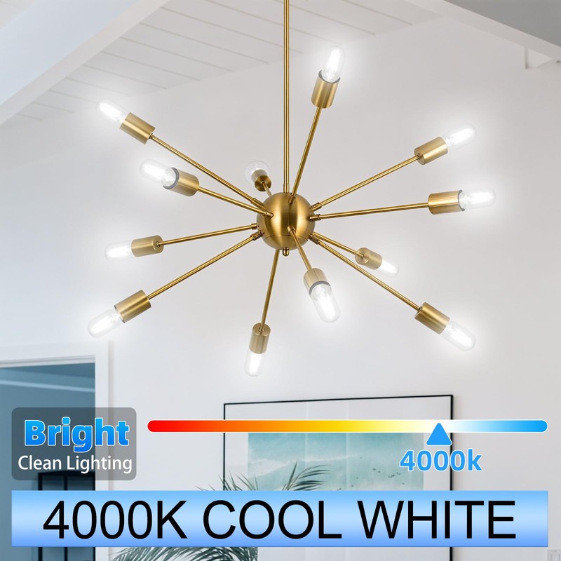 GvvooHome E12 Candelabra Bulb Dimmable, 6W Equal 60W Neutral White