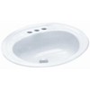 PROFLO PF20174 Rockaway 20-1/2" Oval Vitreous China Drop In Bathroom