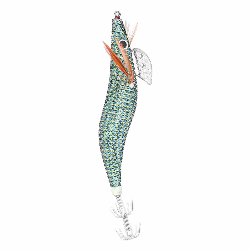 10pcs Squid Jig Hook Hard Fishing Lures Luminous Wood Fishing