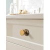Goo-Ki 6 Pack Cabinet Knobs Antique Brass Drawer Knobs with