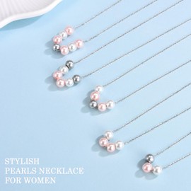 40th Birthday Gifts Women, 40 Year Old Birthday Gifts for Women, Female Pearl Birthday Necklace Gifts for 40 Year Old Women, Happy 40th Birthday Card for Women Wife Mom Daughter Friend Turning 40