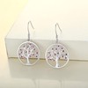 YL Tree Earrings Sterling Silver Tree of Life Hook Earrings