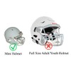 Blue Chrome Mirror Custom Mini Football Helmet Visor Shield with