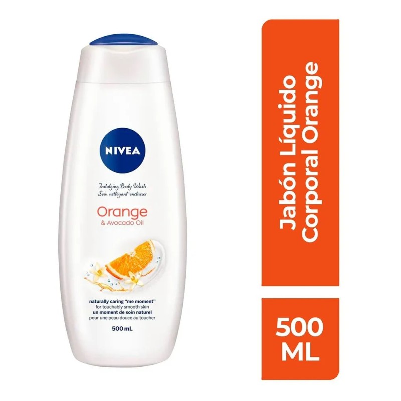 Jabón Líquido Corporal Nivea con Esencia de Naranja y Aceite