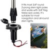 Boat Stern Light Socket Base Fit 3/4" Diameter 2-Prong for