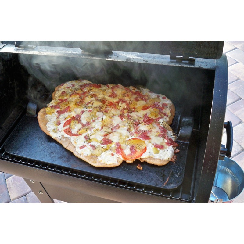 Emile Henry Rectangular Pizza Grill/Oven Stone, 19.6" x 14.0", Burgundy