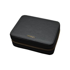 Linsoul TANGZU Leather Headphone Case, Waterproof Portable Headphone Carrying Case, Dustproof Storage Bag for IEMs, Audio Accessories, Earplugs and Cables