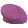 Seeberger Ladies Classic Plain Knit Beret Hat Violet 6 3/4/7