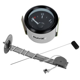Rupse Fuel Sender Unit Boat Fuel Tank Sending Unit Fuel Water Level Sensor Stainless Steel Fuel Sender and Fuel Gauge for Boat Car Truck RV (6" (150mm)) (52mm (2"))