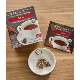 China Mist Full Tea Satchets, Chai, Organic Black Tea (1 box)