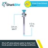 SharkBite 8 Brass Push Frostfree Sillcock, Chrome/Blue