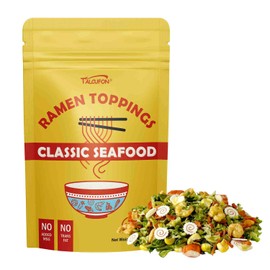 TALCUFON Ramen Toppings 8 Oz, Classic Seafood and Vegetables Mix Premium Seafood and Sun-dried Seasonal Vegetables, Ready to Use for Ramen, Soups, Udon Noodles 227G