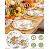 WONDERFUL 32 Pcs Heavy Duty Thanksgiving Plates Disposable Thanksgiving Plates